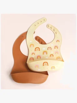 A Little Lovely Company Silikonehagesmæk 2-pak, Skovens Venner