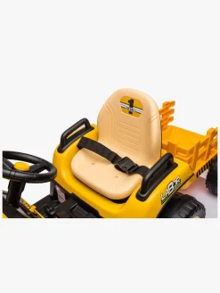 Alex's Garage Eltraktor med Trailer, Gul