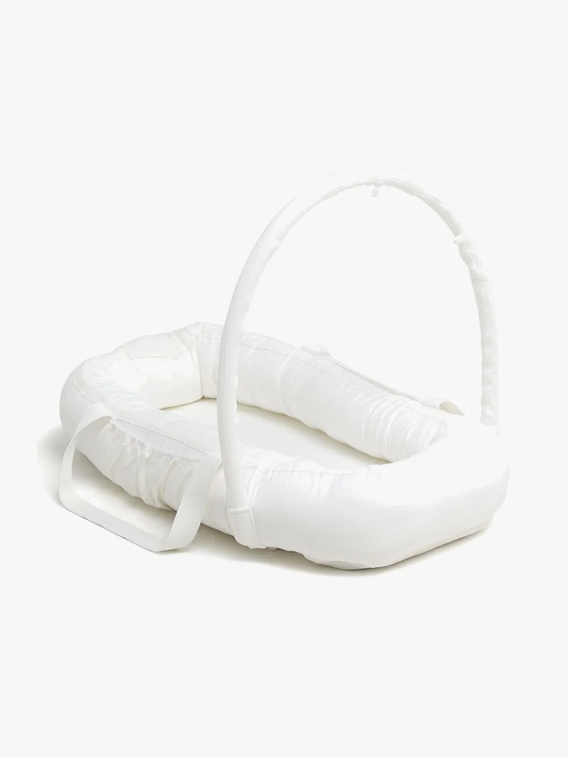 Alice & Fox ALBA Babynest med Håndtag, White Muslin