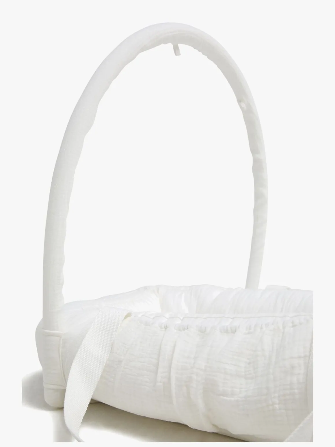 Alice & Fox ALBA Babynest med Håndtag, White Muslin