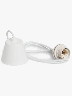 Alice & Fox CORY Ledning til Lampe Tekstil, Hvid