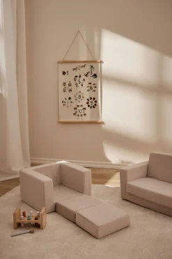 Alice & Fox Cubbie  Foldbar Lænestol, Beige