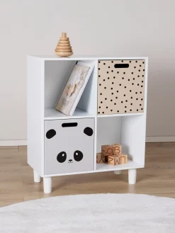 Alice & Fox DELTA Bogreol med Opbevaringskasse, Hvid