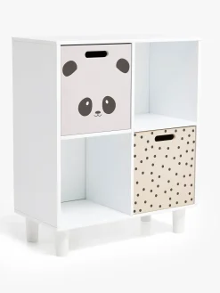 Alice & Fox DELTA Bogreol med Opbevaringskasse, Hvid