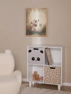 Alice & Fox DELTA Bogreol med Opbevaringskasse, Hvid