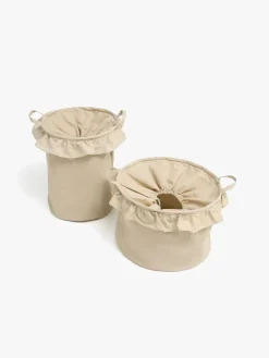 Alice & Fox DEMI Opbevaringskurve 2-pak, Beige Linen