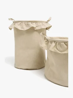 Alice & Fox DEMI Opbevaringskurve 2-pak, Beige Linen