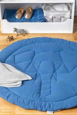 Alice & Fox Elephant Legetæppe Ø80, Bijou Blue