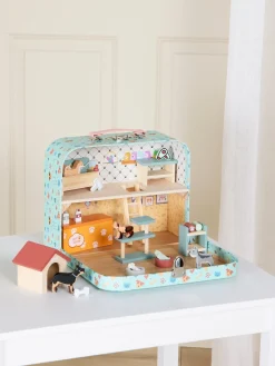 Alice & Fox Kuffert Dukkehus, Blå