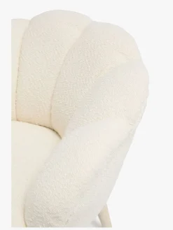 Alice & Fox Pearla Lænestol, Cream/Wood