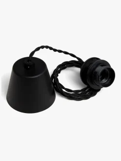 Alice & Fox Swirl Lampeledning, Sort