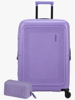 American Tourister Dashpop Kuffert 76-84L & Toilettaske POP, Violet Purple