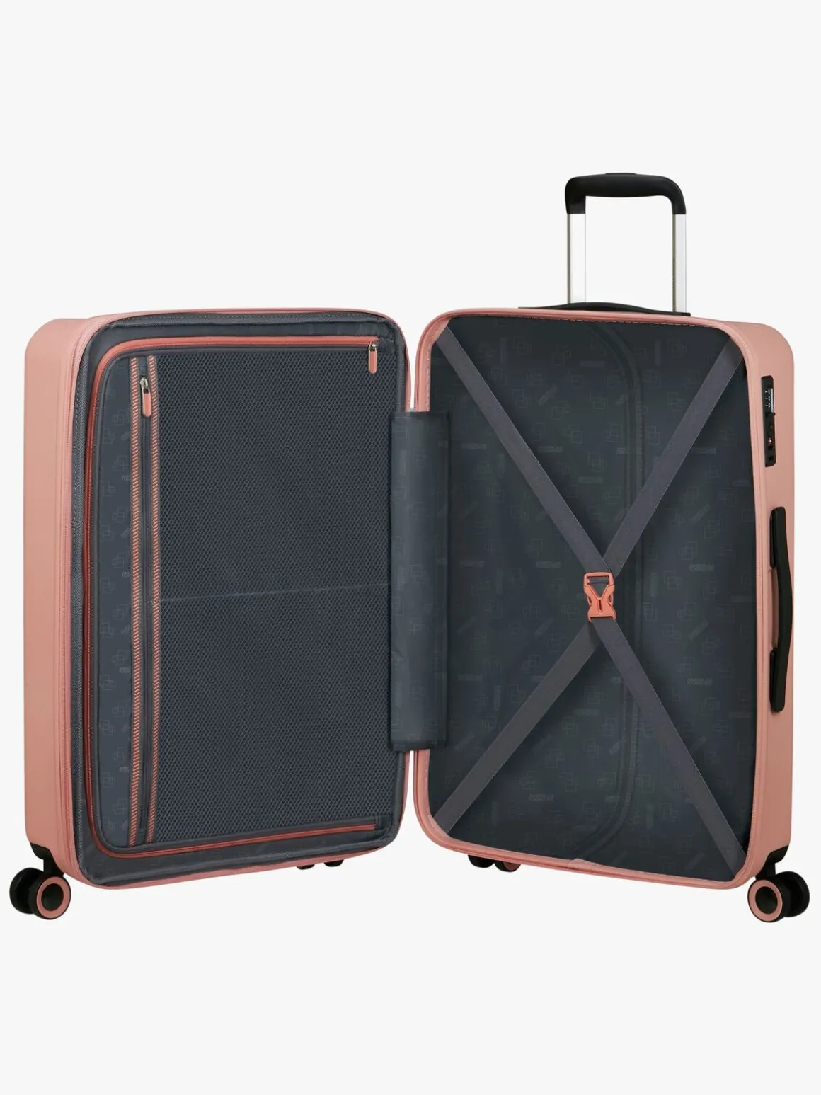 American Tourister Dynabelt Spinner Kuffert 68L, Sandy Rose