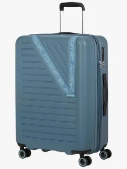 American Tourister Dynabelt Spinner Kuffert 68L, Rainstorm Blue