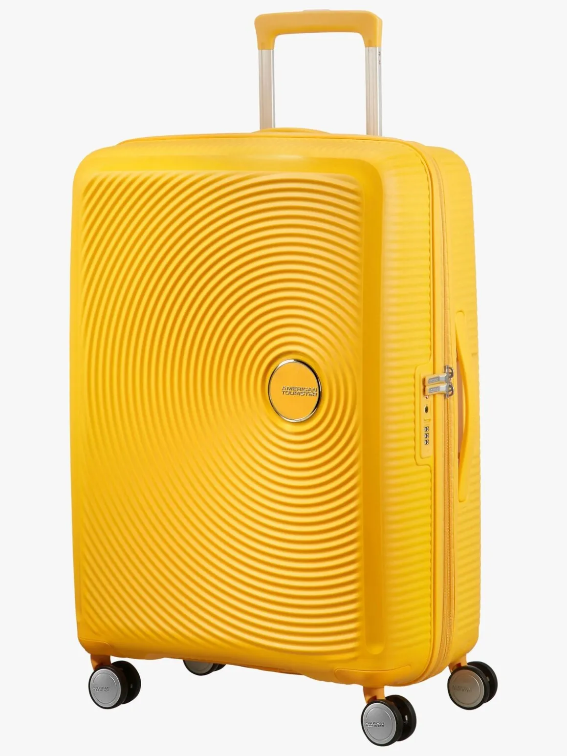 American Tourister Soundbox Spinner Rejsekuffert 71.5L, Golden Yellow
