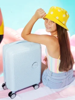 American Tourister Soundbox Kuffert 22L & Urban Groove City 7L Mini Sæt, Pastel Blue