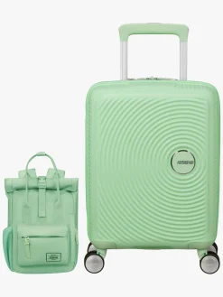 American Tourister Soundbox Kuffert 22L & Urban Groove City 7L Mini Sæt, Pastel Green