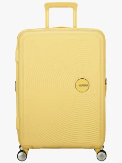 American Tourister Soundbox Spinner Kuffert 71,5L, Pastel Yellow