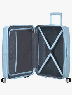 American Tourister Soundbox Spinner Kuffert 71,5L, Pastel Blue