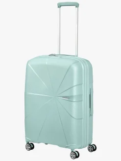 American Tourister StarVibe Spinner Kuffert 70-77L, Metallic Surf Blue