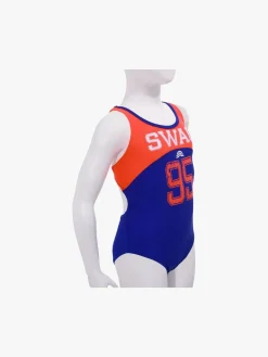 Aquarapid Level Badedragt, Blå/Orange