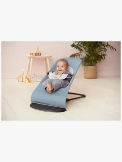 BabyBjörn Balance Soft Skråstol Woven Jersey, Blå/Grå