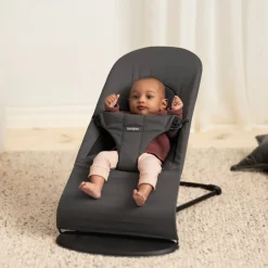 BabyBjörn Balance Soft Skråstol Woven/Jersey, Mørkegrå