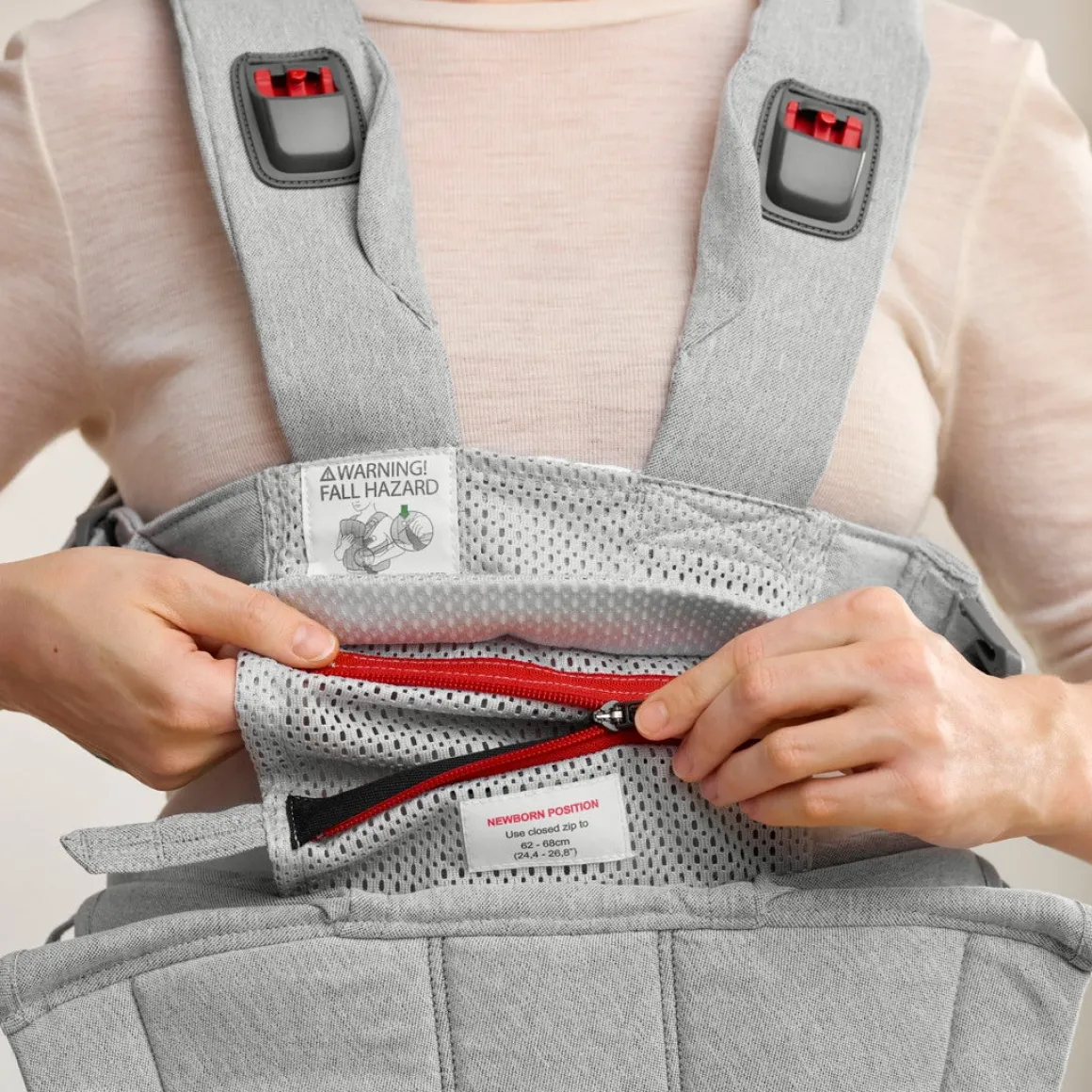 BabyBjörn Harmony Bæresele Woven, Light Grey Melange