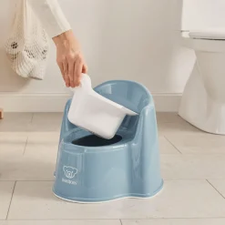 BabyBjörn Pottestol, Deep Blue/White