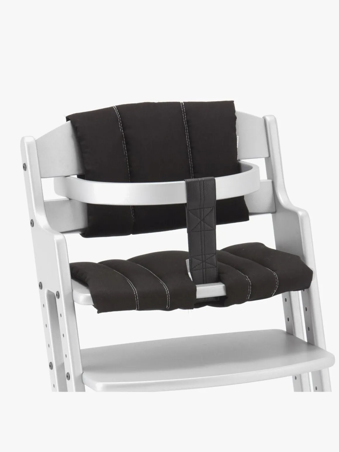 BabyDan Danstolen Højstol m. Hynde, Grå/Sort