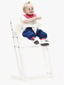BabyDan Danstolen Højstol Hvid inkl Bøjle & Rem