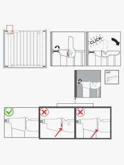 BabyDan Premier Sikkerhedsgitter + Forlænger, Hvid