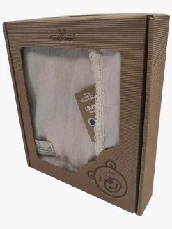 BabyMatex Babytæppe i Hør 75 x 100 cm, Lyserødt