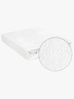 BabyMatex Frotte Vandtæt Stræklagen til Tremmeseng 40 x 90 cm, Hvid