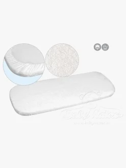 BabyMatex Frotte Vandtæt Stræklagen til Tremmeseng 40 x 90 cm, Hvid