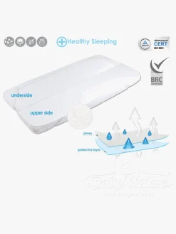 BabyMatex Hygienic Jersey Rullemadras til Juniorseng 80x160 cm Åndbar og Vandtæt, Hvid