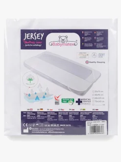 BabyMatex Hygienic Jersey Rullemadras til Juniorseng 70x140 cm Åndbar og Vandtæt, Hvid
