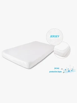 BabyMatex Hygienic Jersey Vandtæt Stræklagen til Juniorseng 70 x 140 cm, Lysegrå