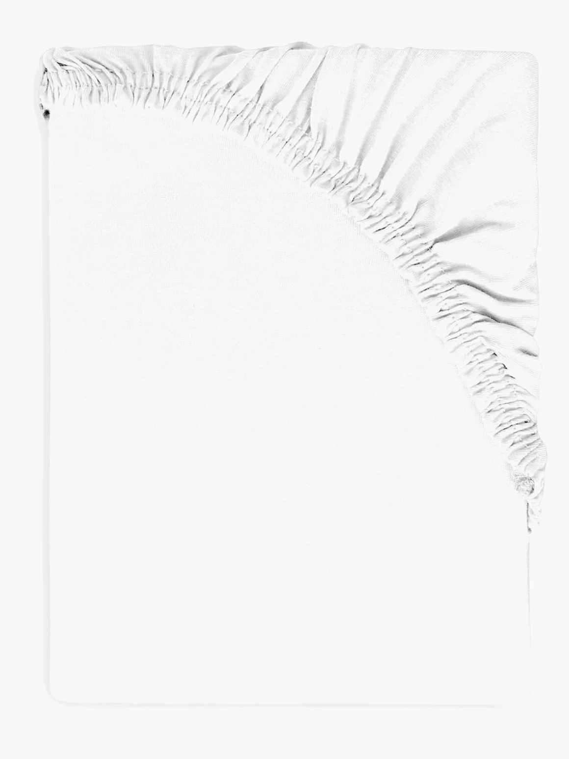 BabyMatex Jersey Stræklagen til Børnesenge 80 x 160 cm, Hvid