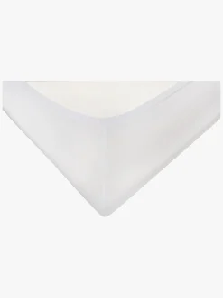 BabyMatex Satin Stræklagen 90x200, Hvid