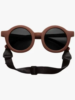 BabyMocs Signature Soft Bøjelige Solbriller til Børn På 1-8 År, Brun