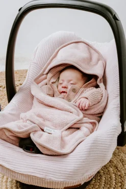 Baby's Only Hooded Baby Tæppe med Fødder Cozy, Old Pink