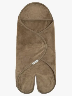 Baby's Only Hooded Baby Tæppe med Fødder Cozy, Clay