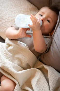 Baby's Only 65x65 Tæppe/ Stofble i Musselin 2-pak, Tender Beige