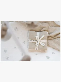 Baby's Only 65x65 Tæppe/ Stofble i Musselin 2-pak, Tender Beige/Clover