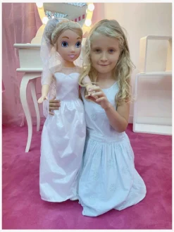 Bambolina Dukke Brud 80 cm