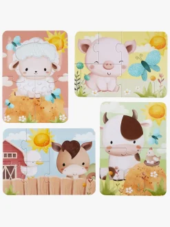 Barbo Toys  Rør og føl Puslespil Bondegårdsvenner 4-i-1