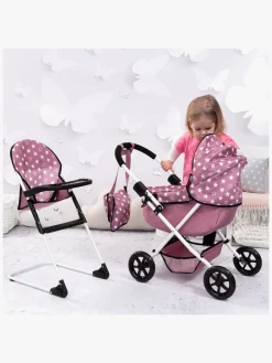 Bayer Design Cosy Sæt Dukkevogn, Pink