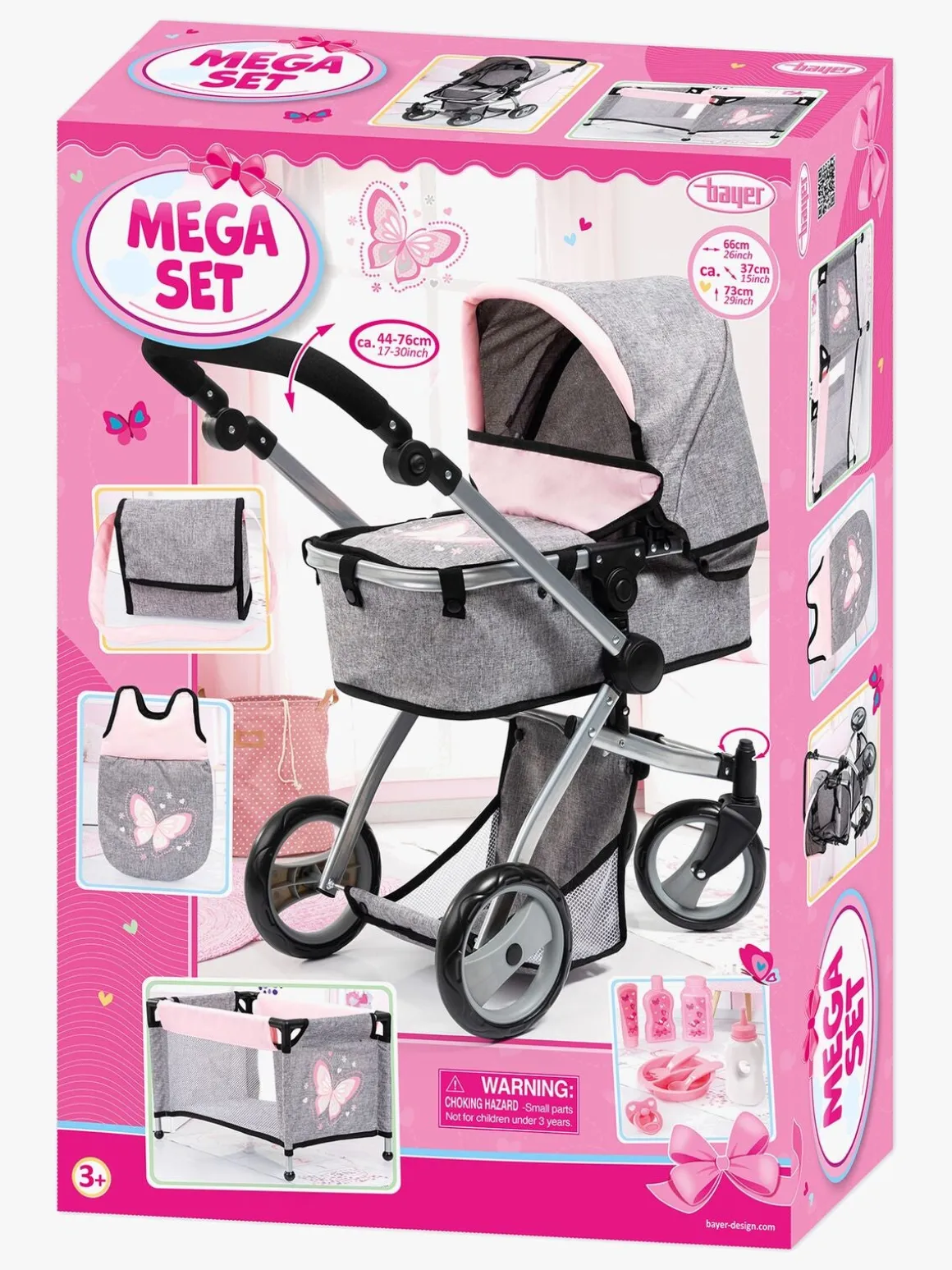 Bayer Design Dukkevogn Mega Set Milano