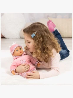 Bayer Design First Words  Interaktiv Dukke 38cm, Pink Blomster